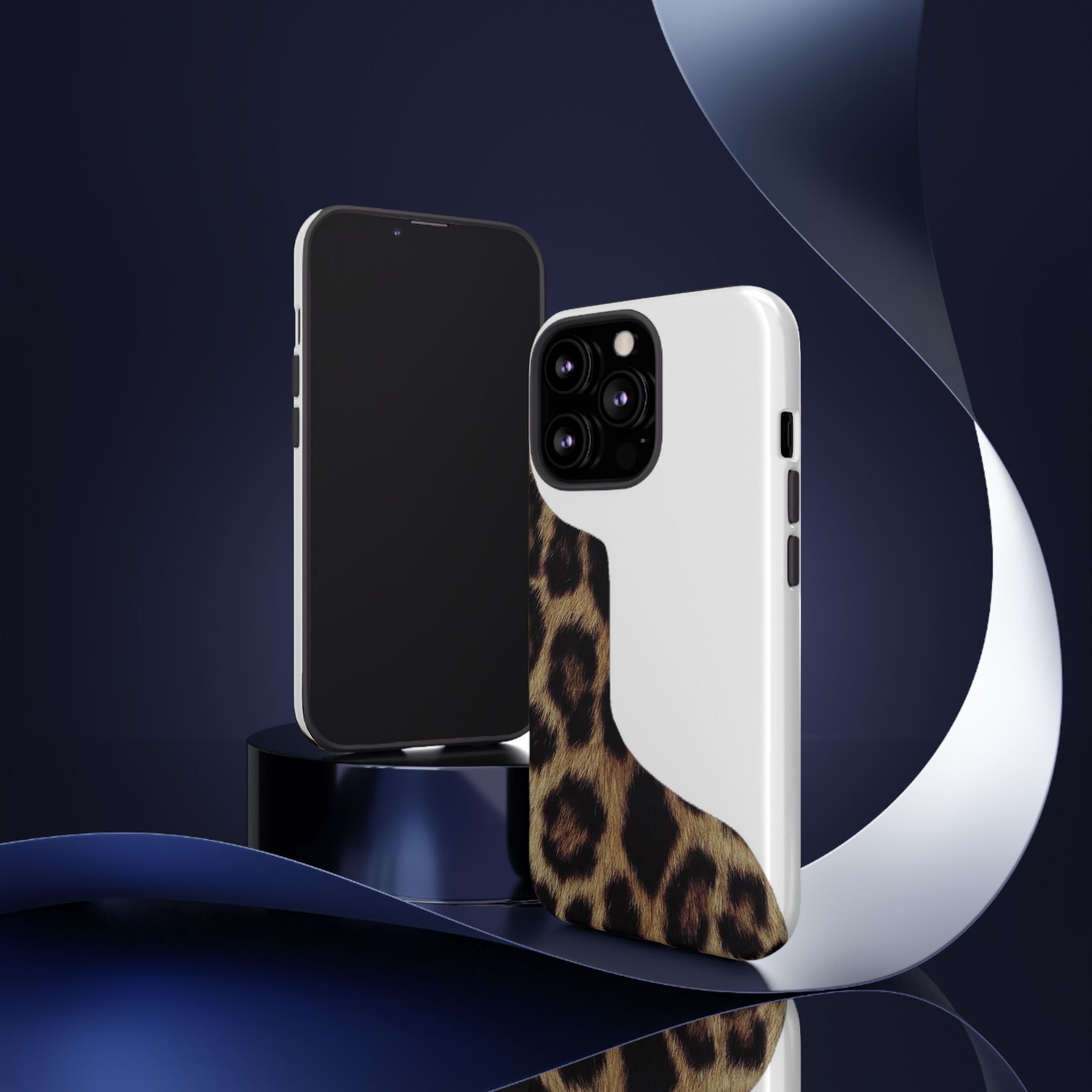 Half Cheetah Print Phone Case