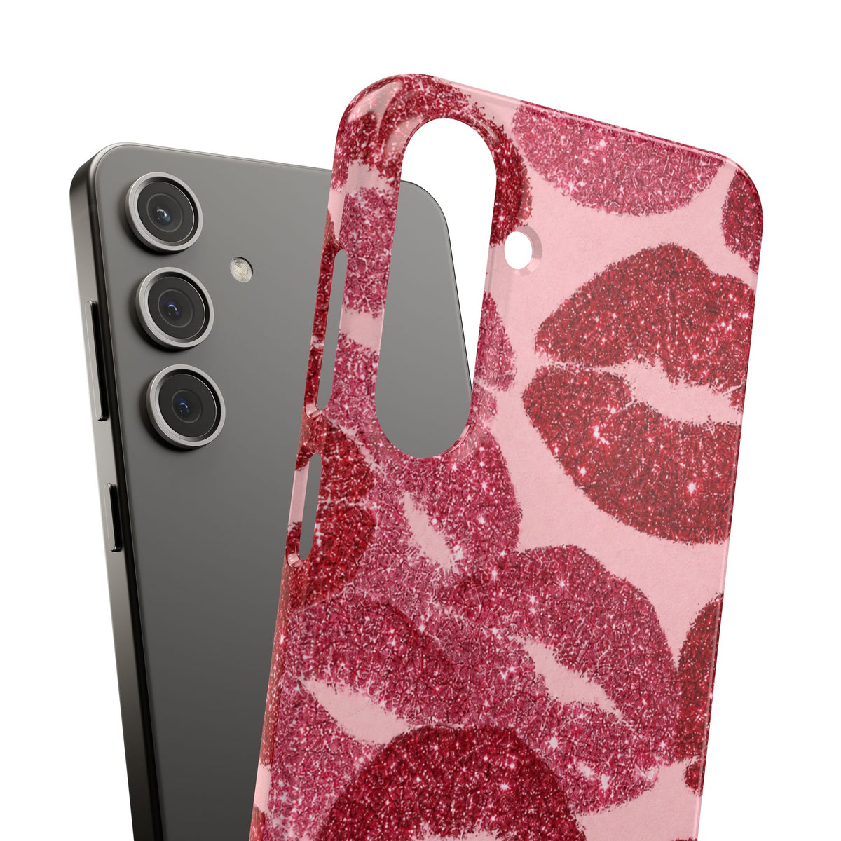 Pink Glitter Kiss Case