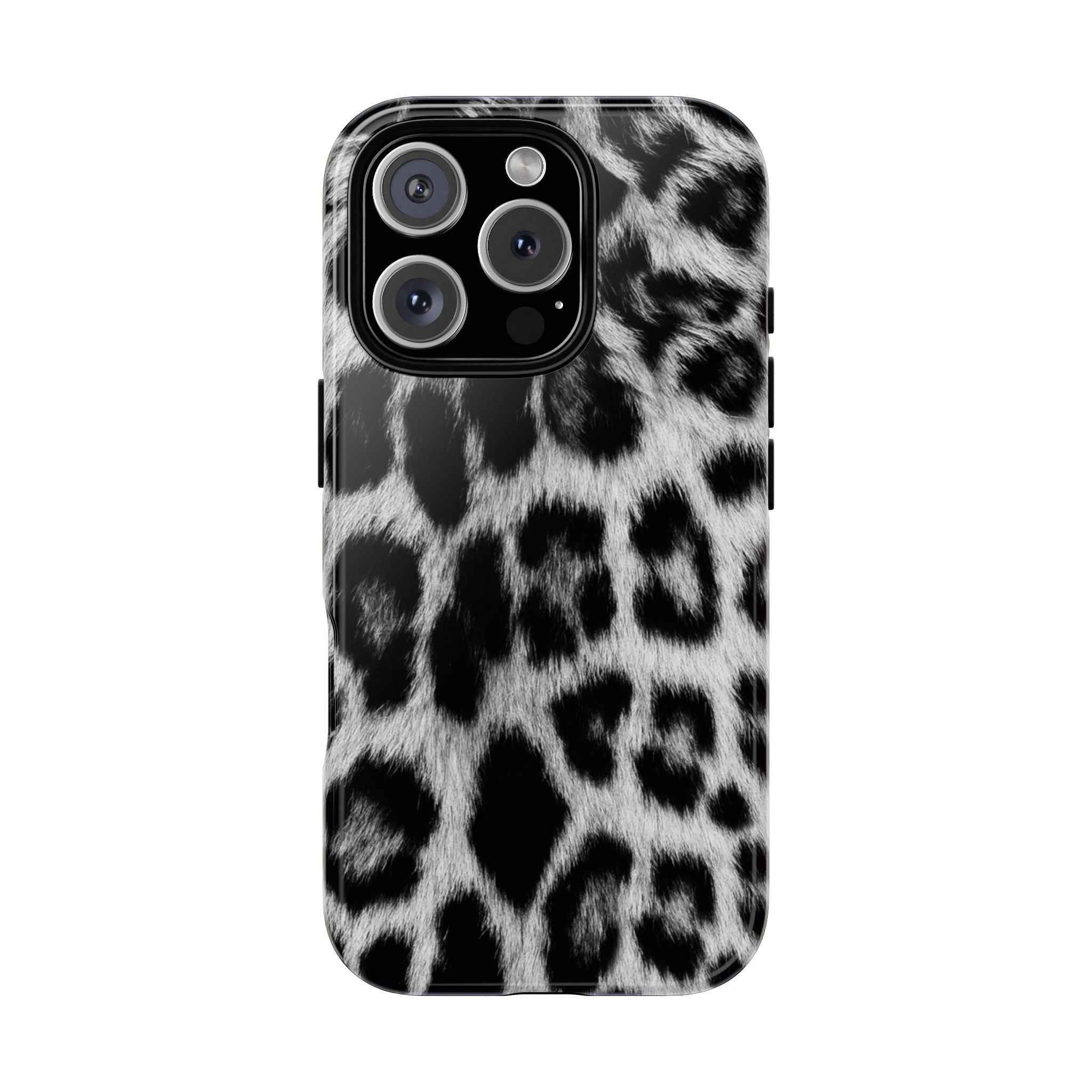 B&W Leopard Phone Case