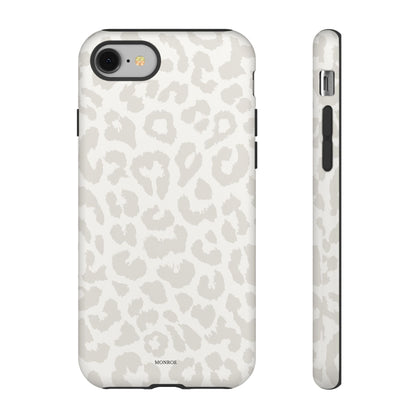 White Leopard Print Tough Case