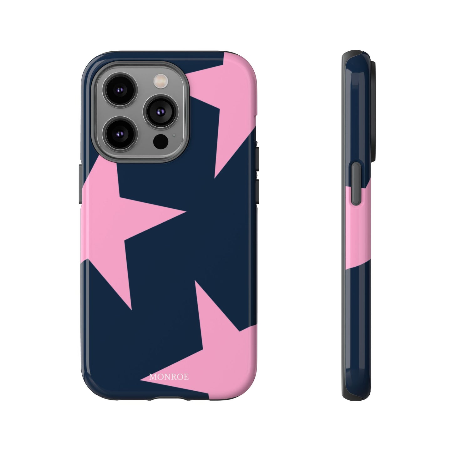 Navy & Pink Star Tough Cover