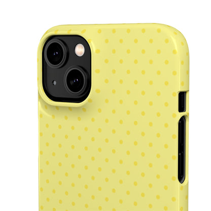Yellow Polka Dot Snap Phone Case