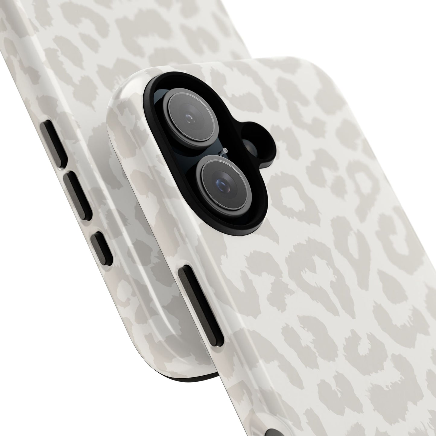 White Leopard Print Tough Case