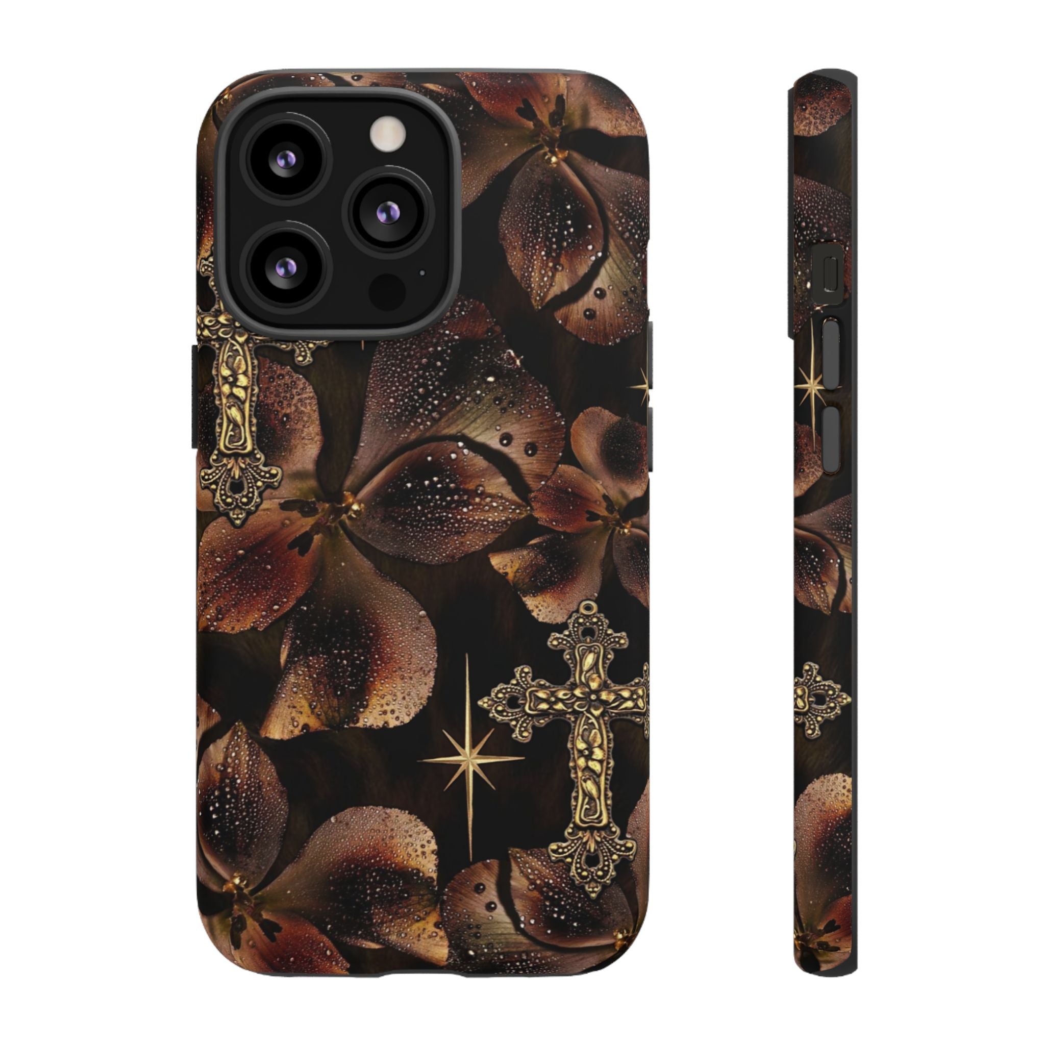 Floral Cross Pattern Tough Case