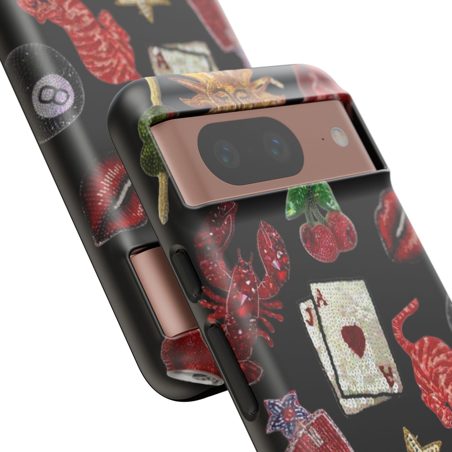 Retro Patch Motif Tough Case