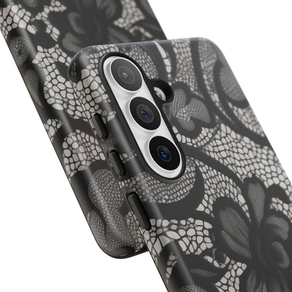 Black Floral Vintage Case