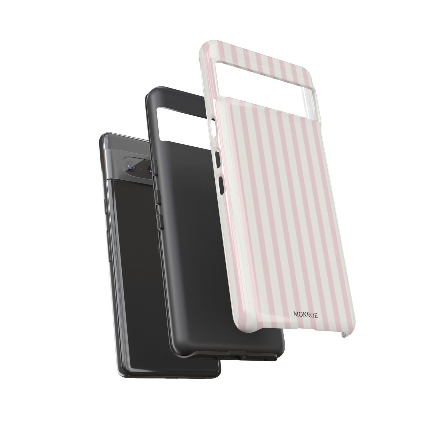 Light Pink Stripe Tough Phone Case