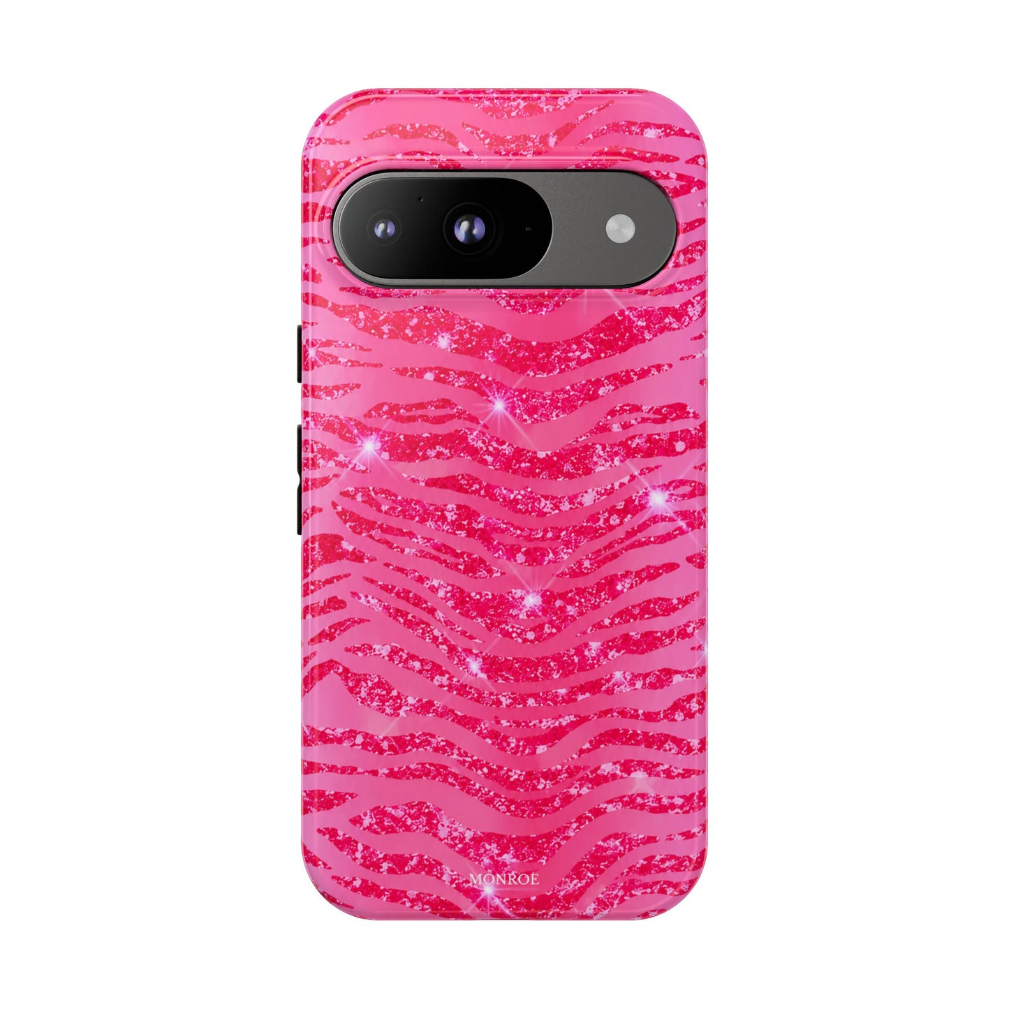 Pink Glitter Zebra Tough Case