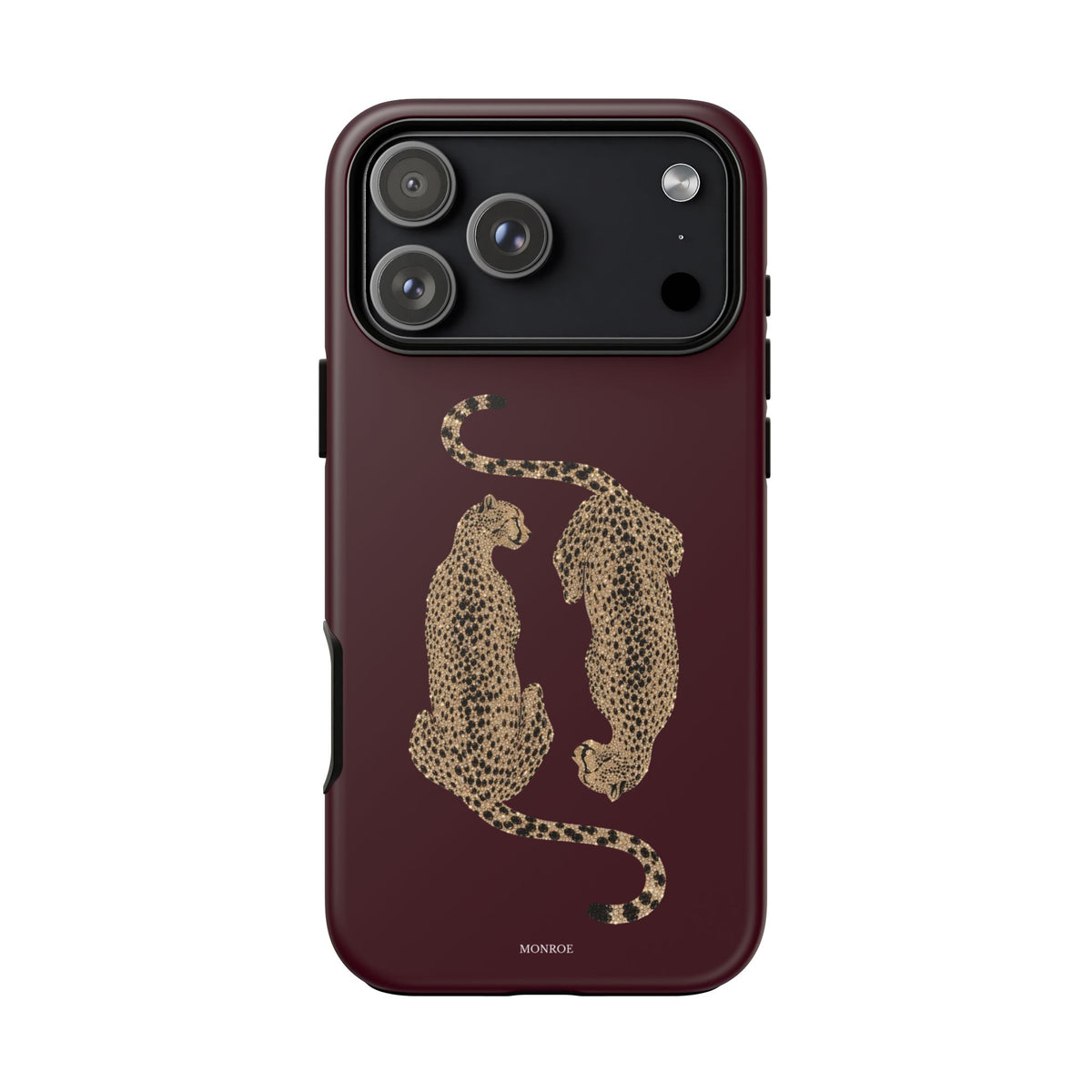 Burgundy Cheetah Tough Case