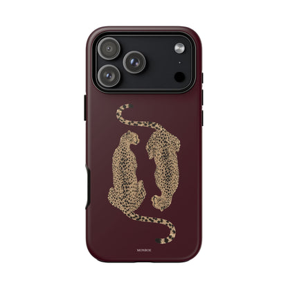 Burgundy Cheetah Tough Case