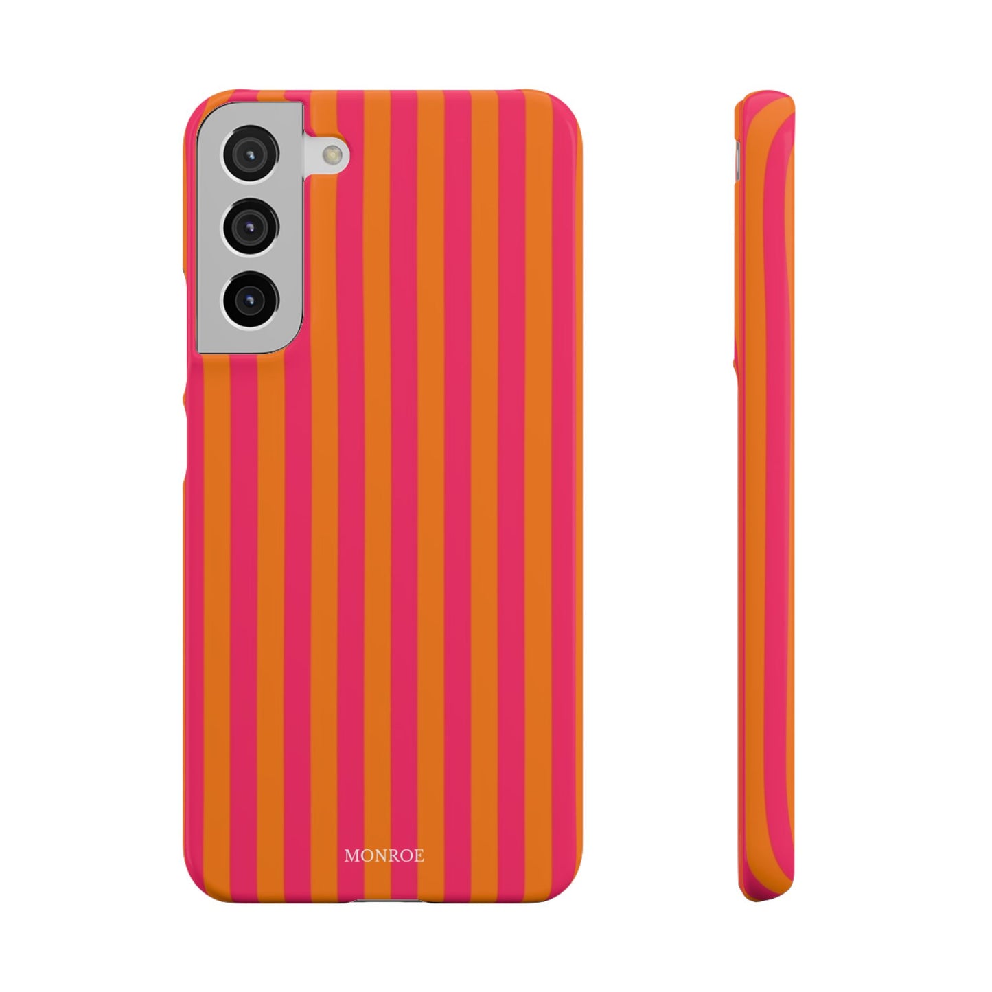 Striped Orange & Pink Case