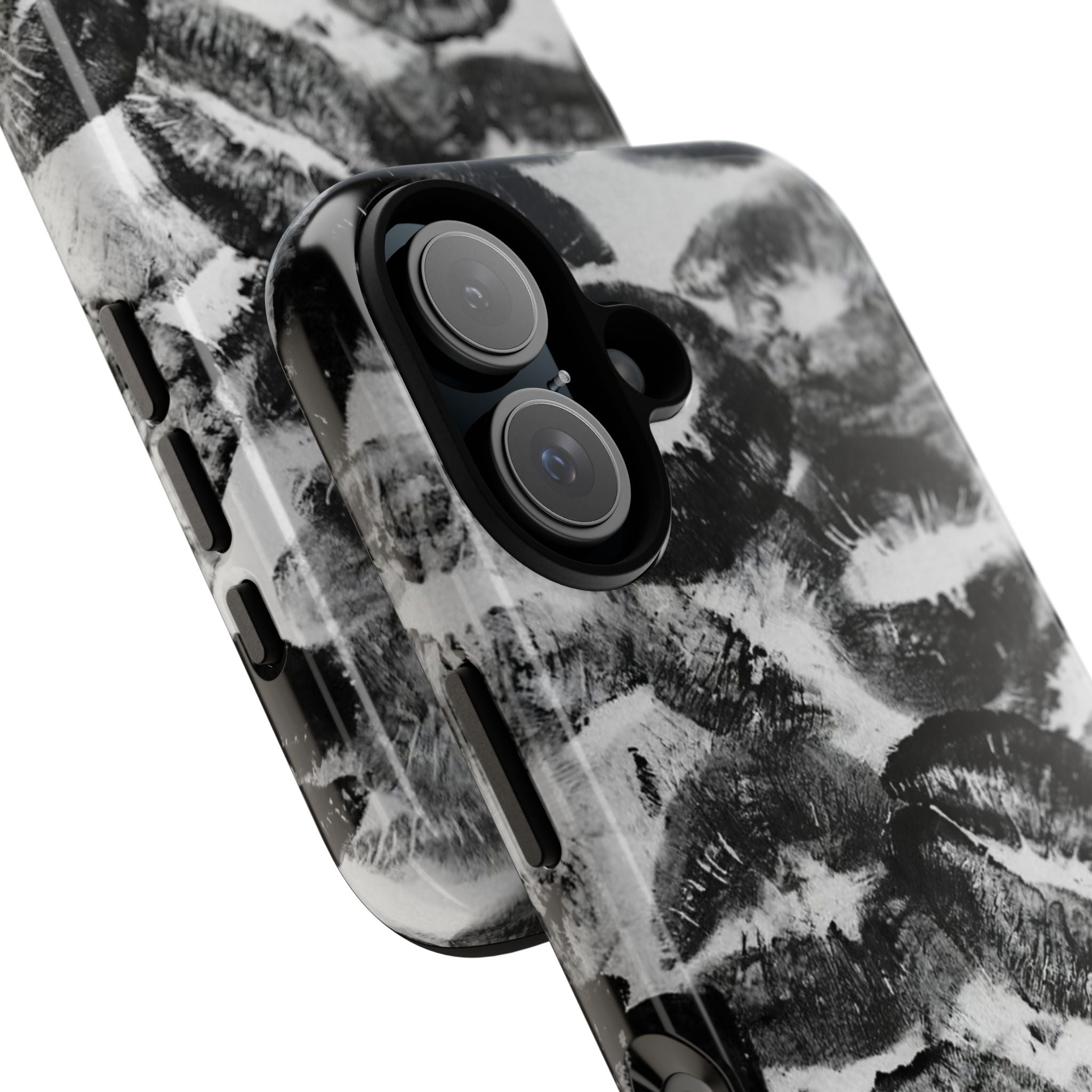 Black and Kiss Design Phone Case