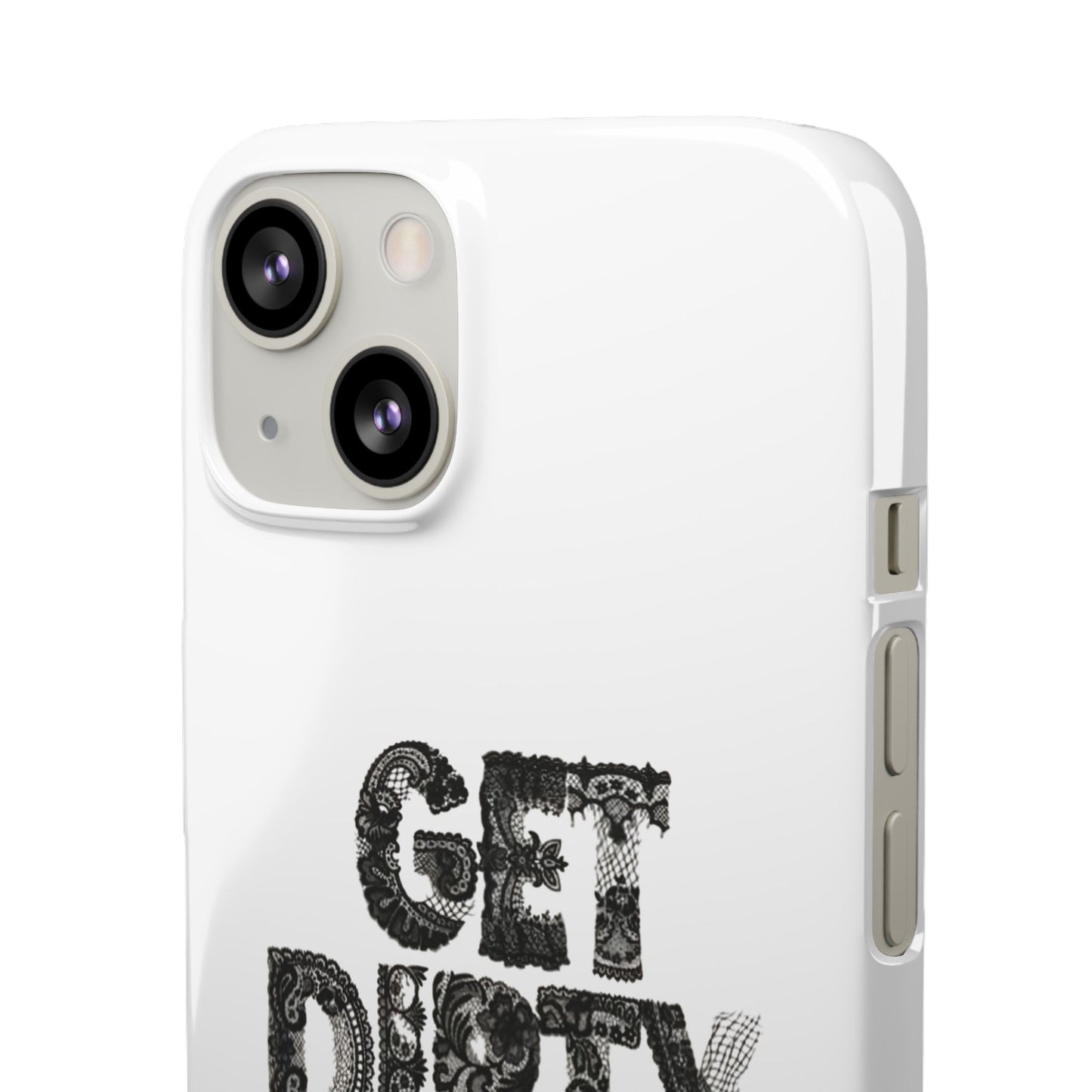 Get Dirty in Paris White Snap Case