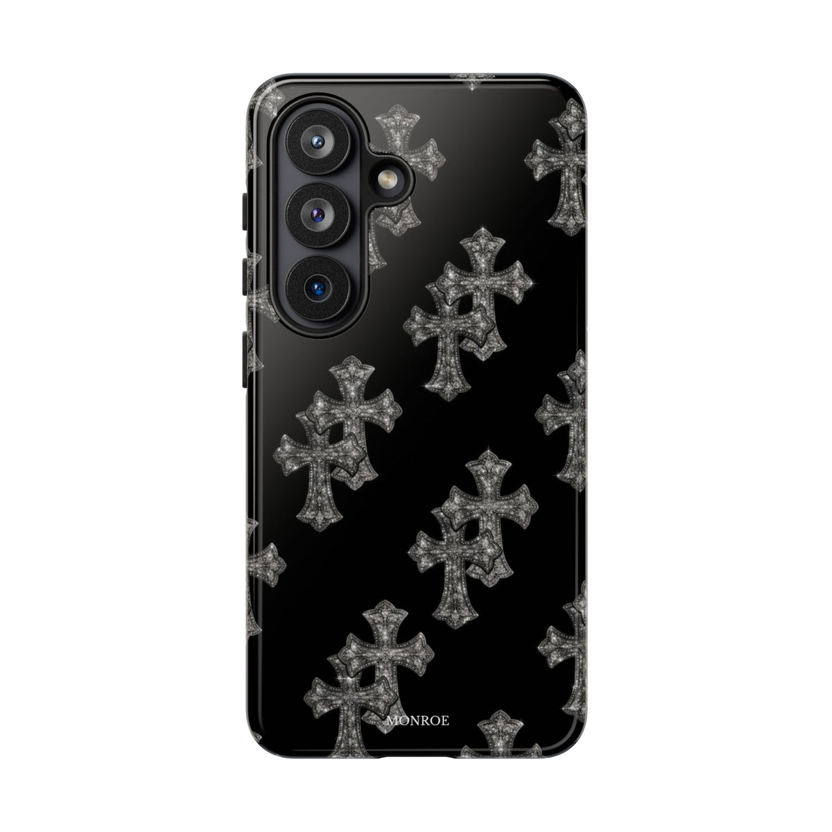 Black Crystal Cross Tough Case