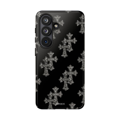 Black Crystal Cross Tough Case