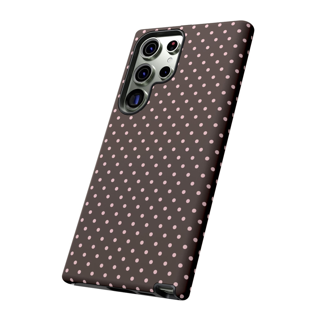 Brown Polka Phone Case