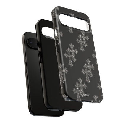 Black Crystal Cross Tough Case