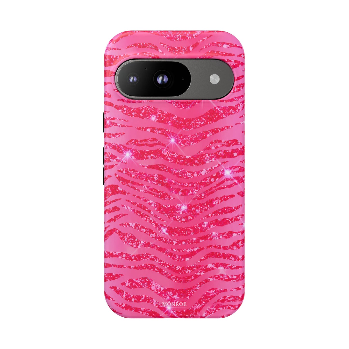 Pink Glitter Zebra Tough Case