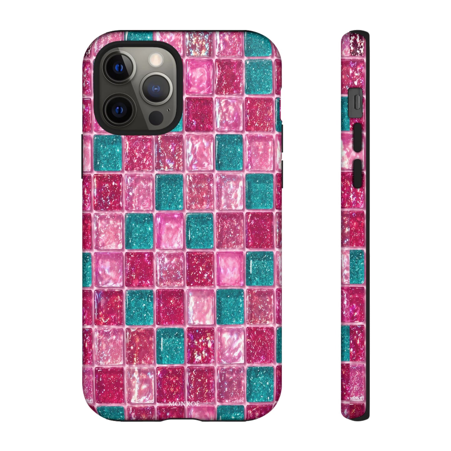 Pink Teal Mosaic Tough Case