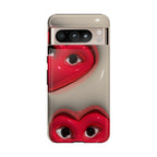 3D Hearts Phone Case