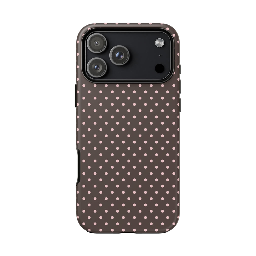 Brown Polka Phone Case