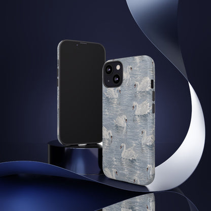 Swan Pattern Tough Case