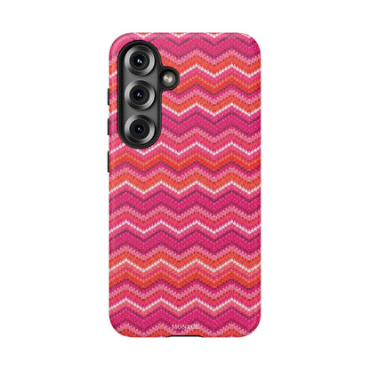 Pink Zigzag Tough Case
