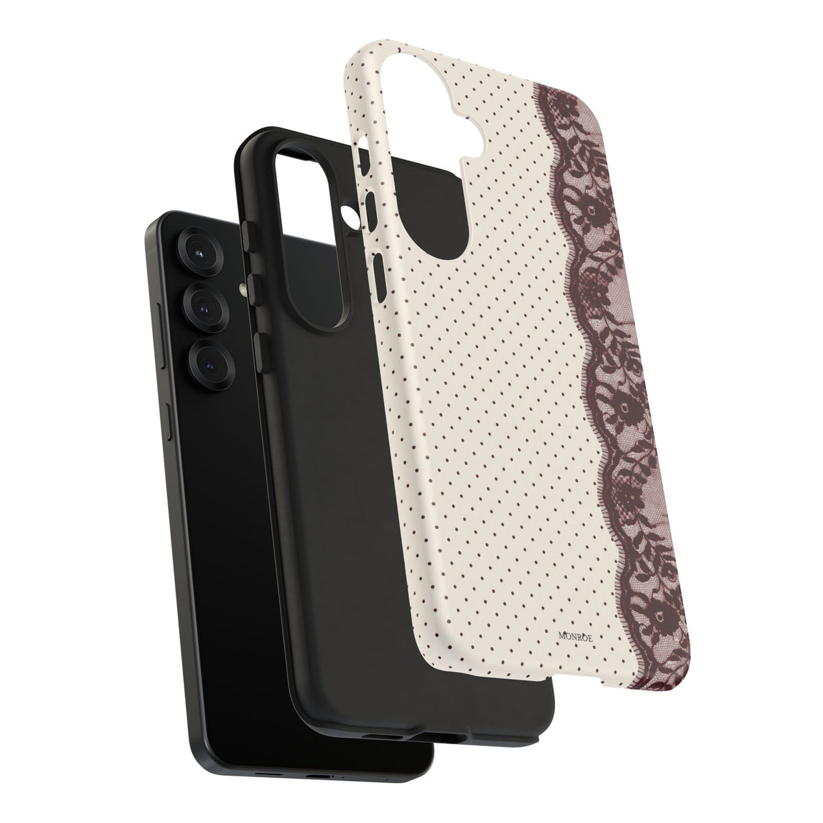 Burgundy Lace Edge Tough Case