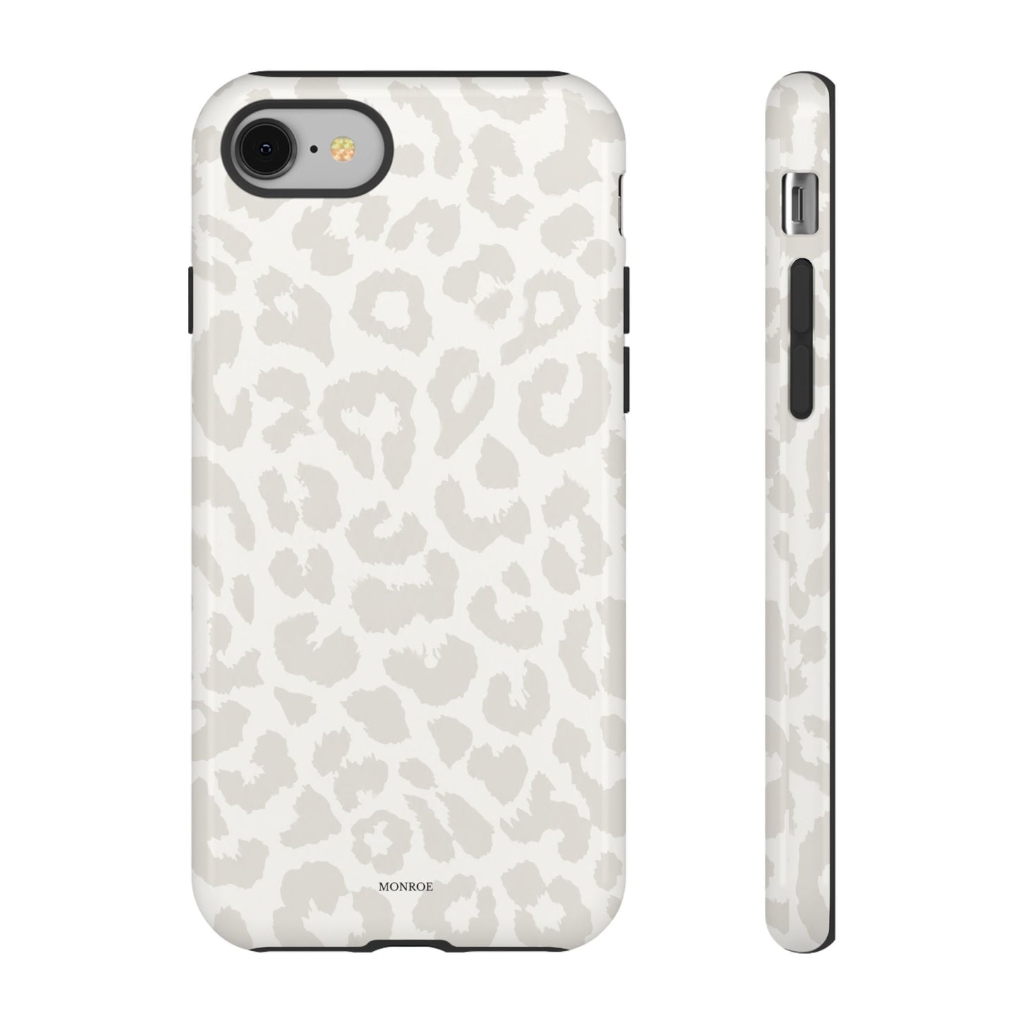 White Leopard Print Tough Case