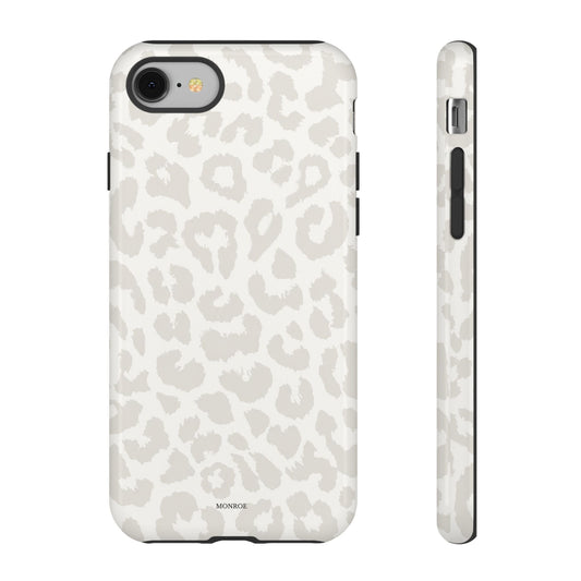 White Leopard Print Tough Case