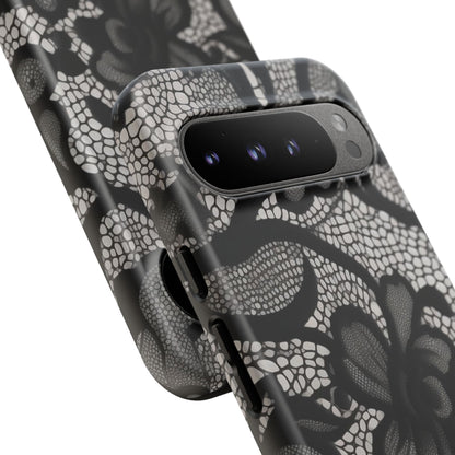 Black Floral Vintage Case