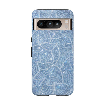 Glacier Blue Floral Tough Case