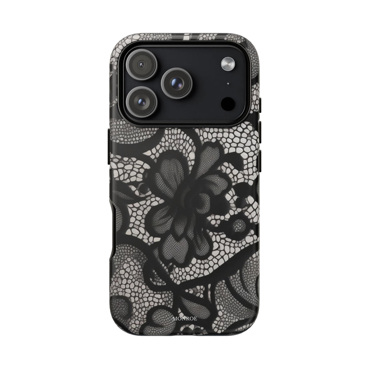 Black Vintage Lace Tough Case