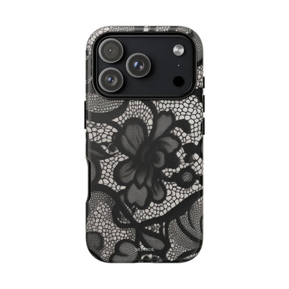 Black Vintage Lace Tough Case