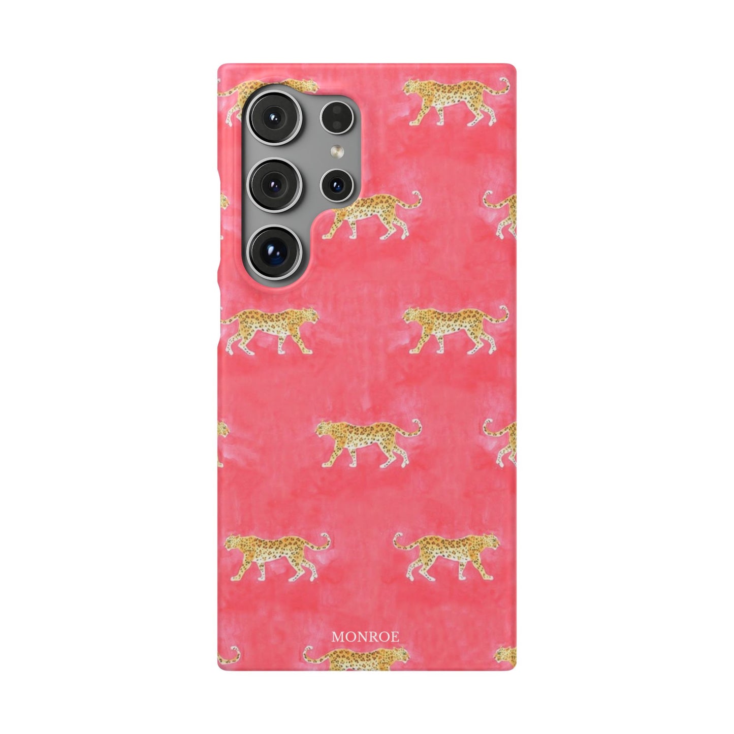 Pink Watercolor Leopard Case