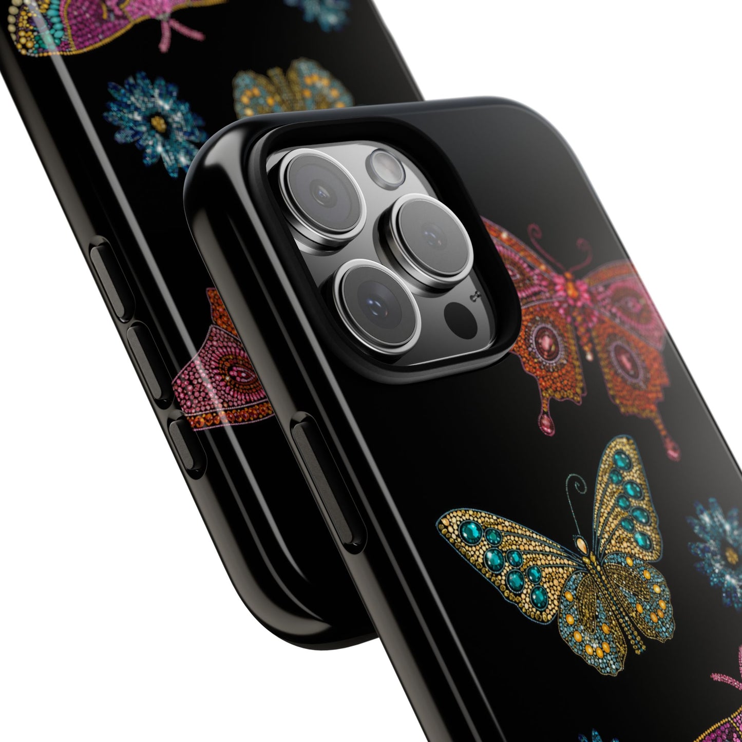 Butterfly Beaded Tough Case