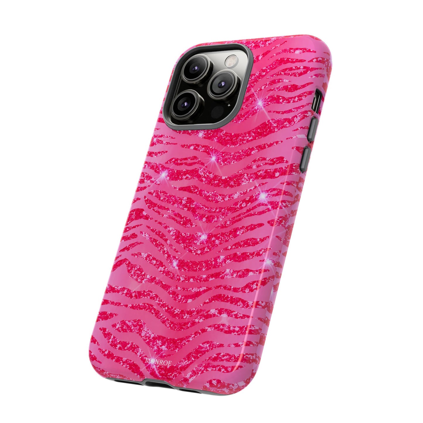 Pink Glitter Zebra Tough Case