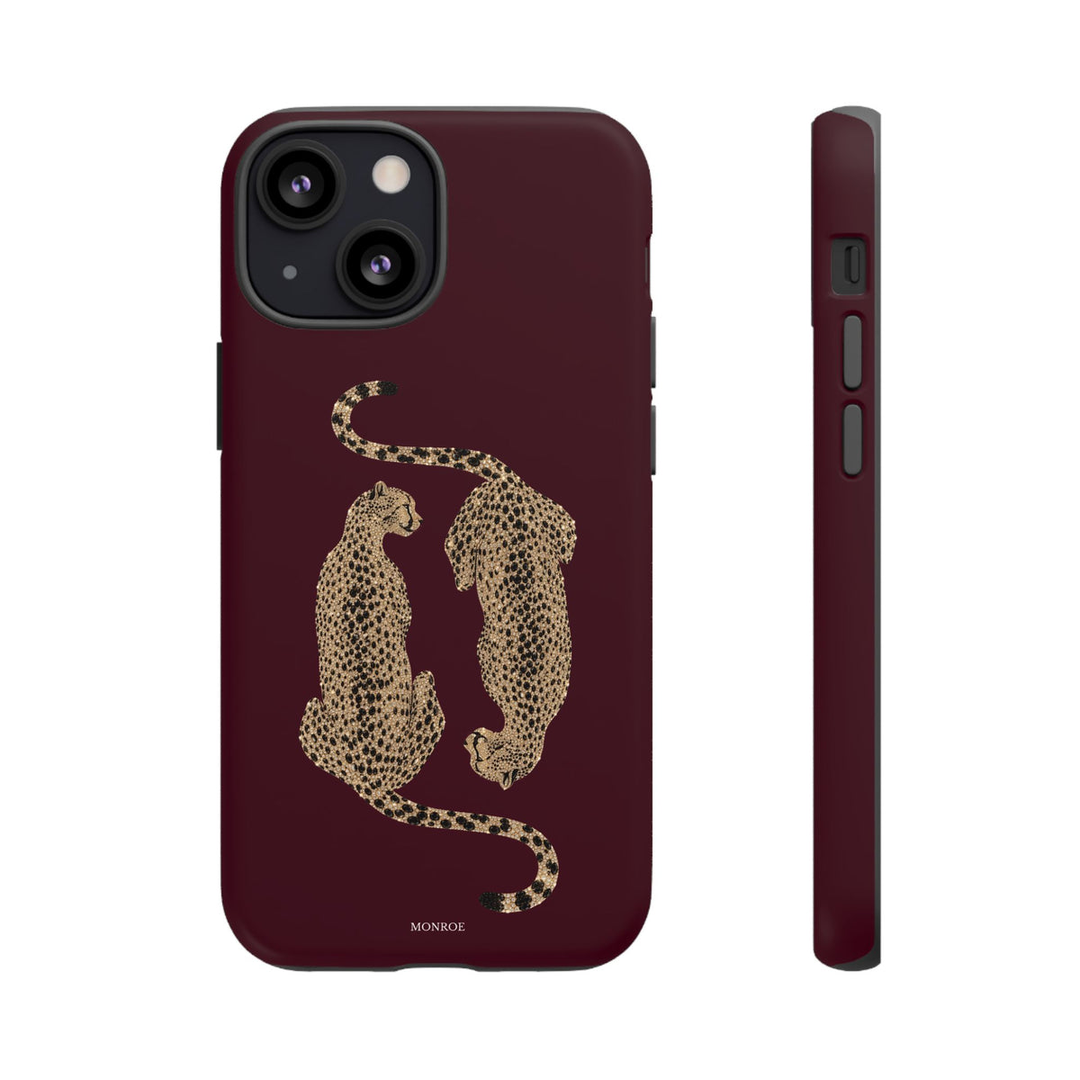 Burgundy Cheetah Tough Case