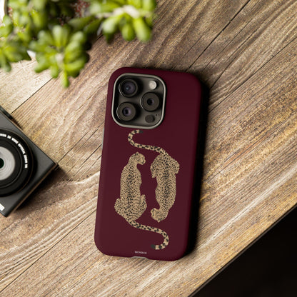 Burgundy Cheetah Tough Case