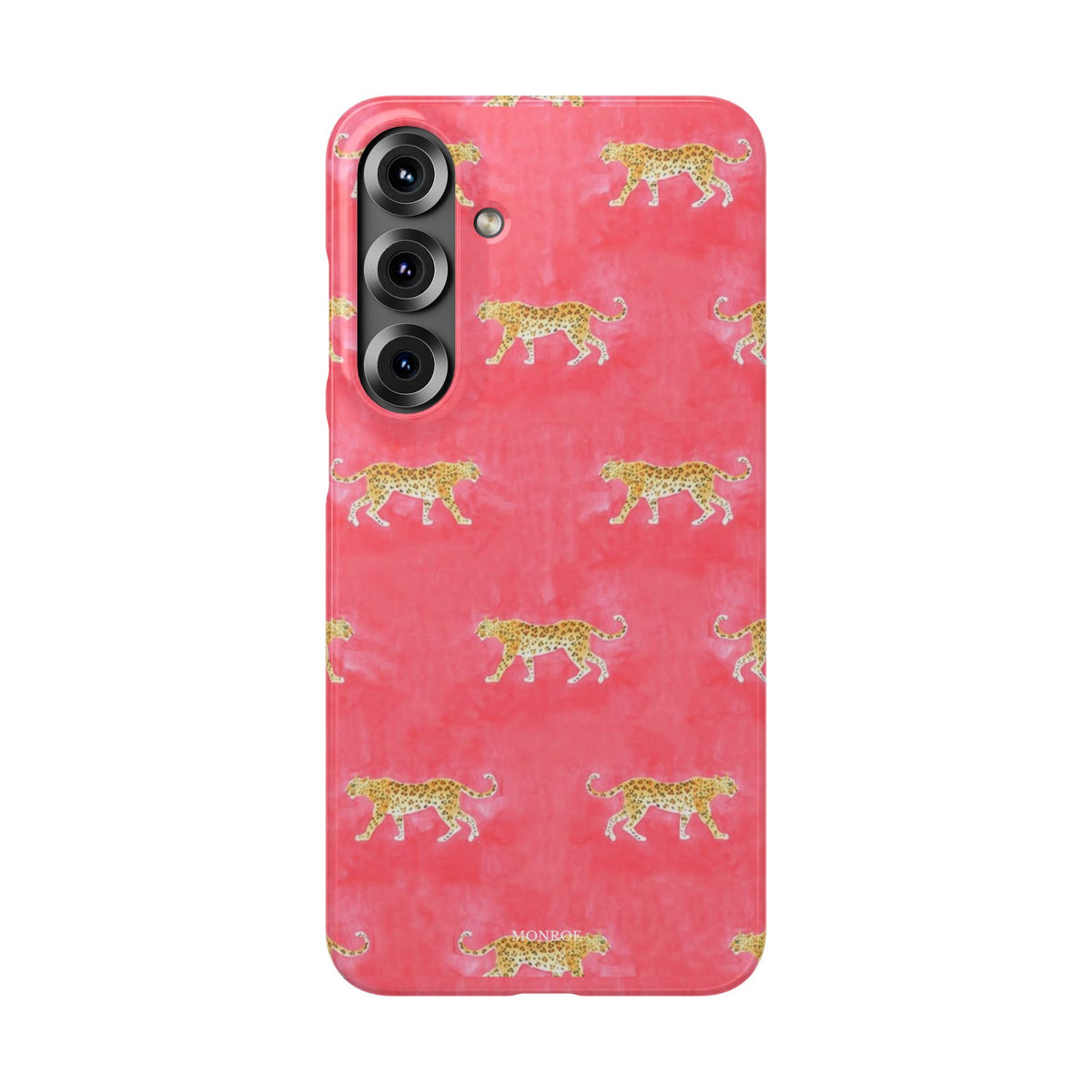 Pink Watercolor Leopard Case