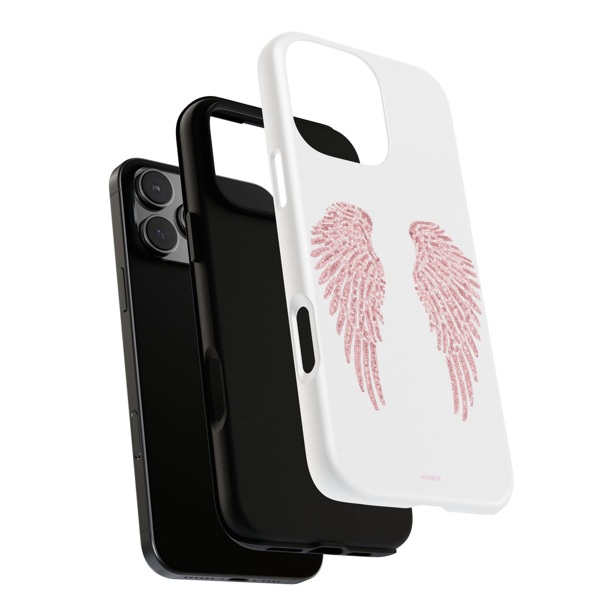 White & Pink Wings Tough Case