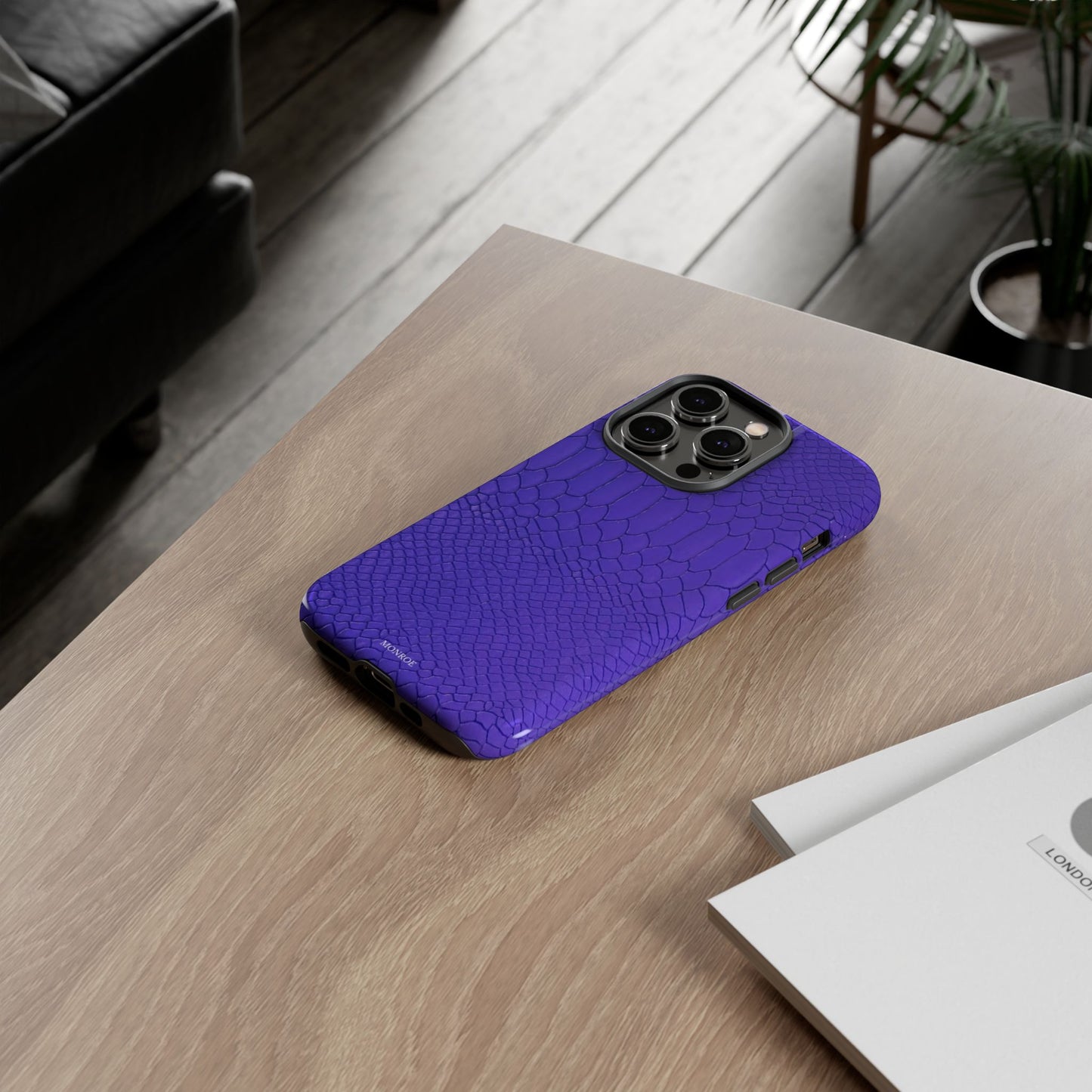 Dark Purple Snake Tough Case