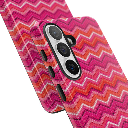 Pink Zigzag Tough Case