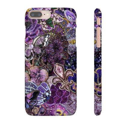 Purple Floral Butterfly Case