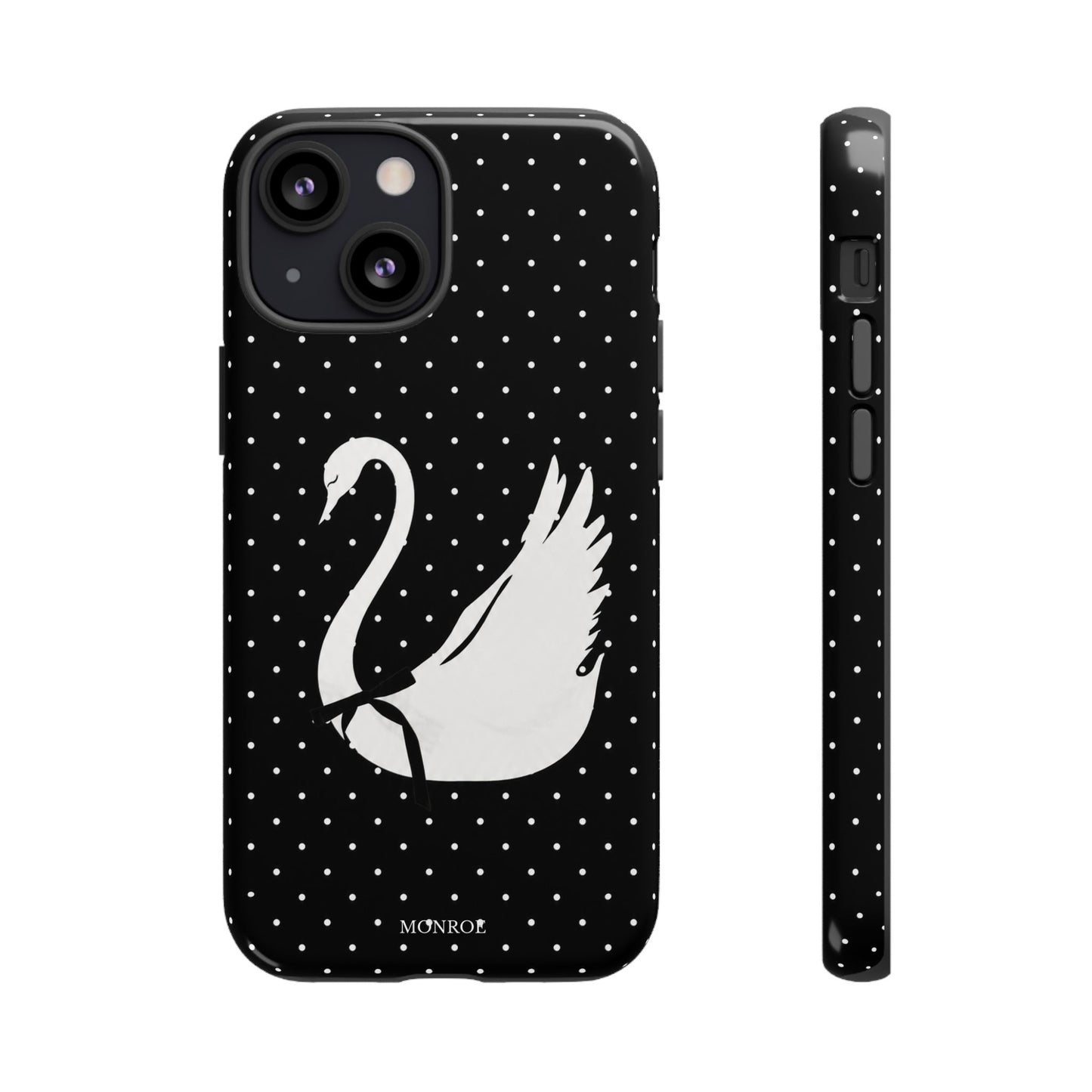 Black Swan Polka Dot Tough Phone Case