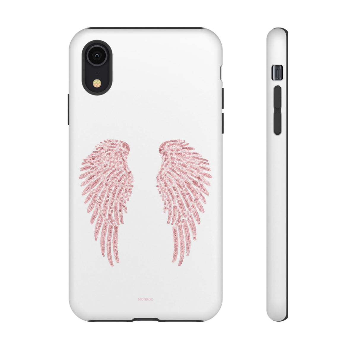 White & Pink Wings Tough Case