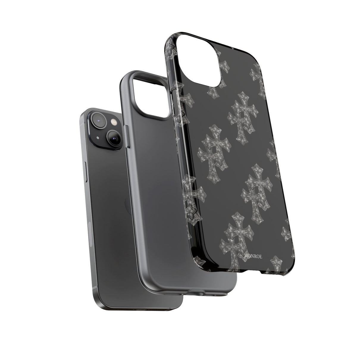 Black Crystal Cross Tough Case