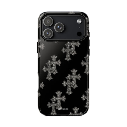 Black Crystal Cross Tough Case