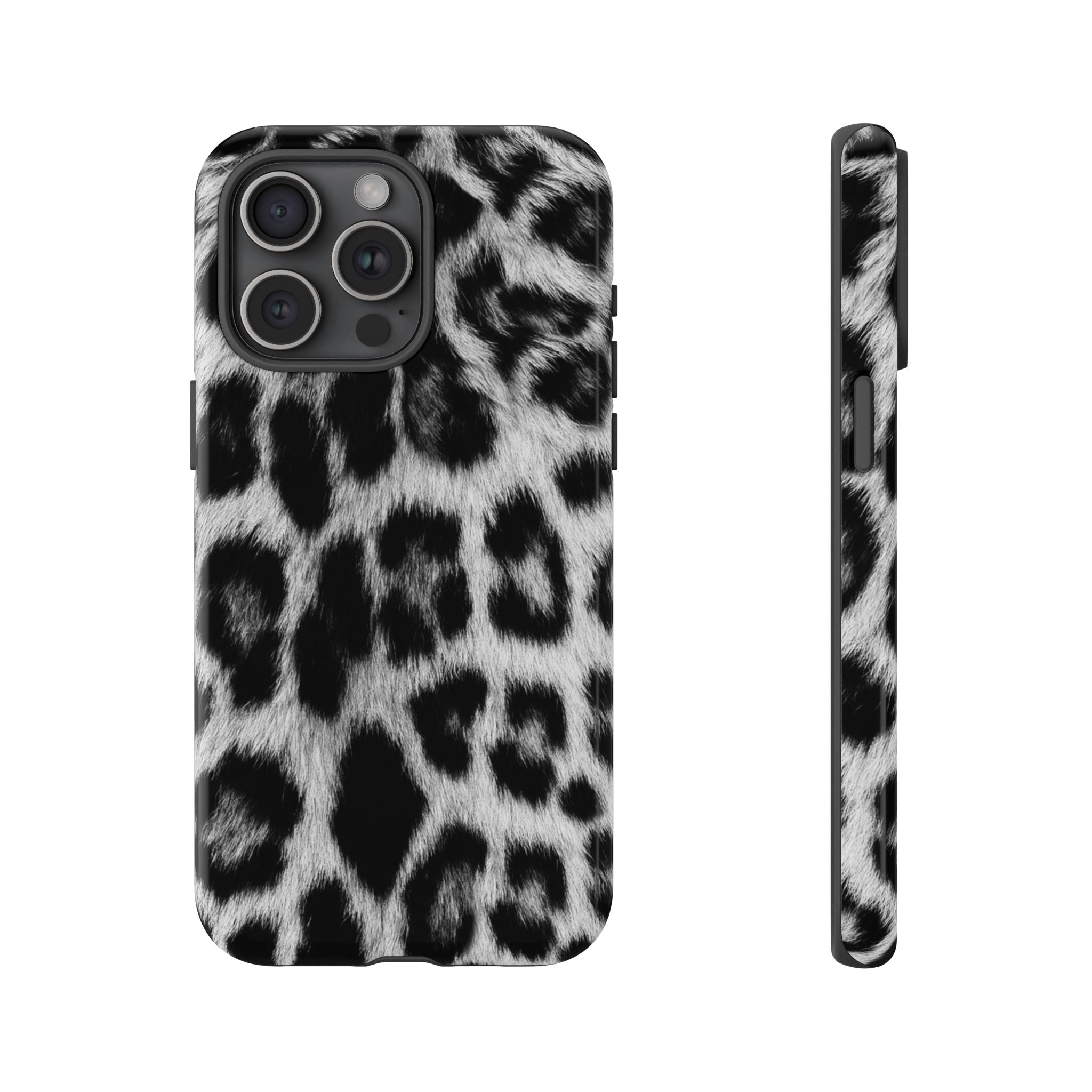 B&W Leopard Phone Case