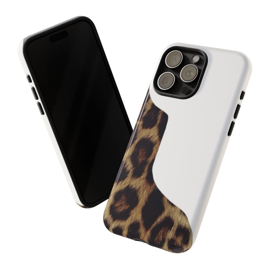 Half Cheetah Print Phone Case